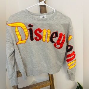 Disneyland Parks Gray Sweatshirt with Red and Yellow Accents🖤❤️